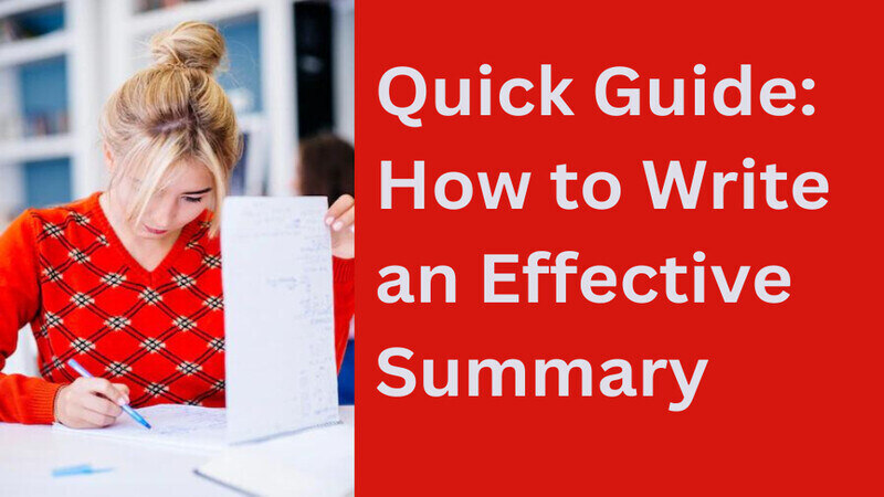 writing an effective summary assignment