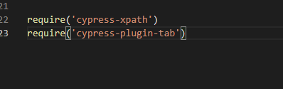 Add Cypress Tab Plugin Package In Index file
