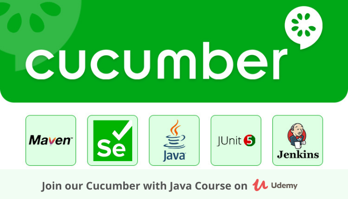 cucumber with java course on Udemy