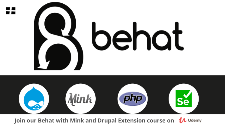 behat with mink and drupal extension course on udemy