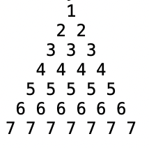 Print Number Pyramid in Java