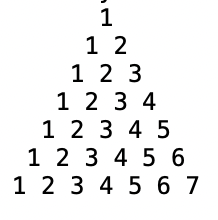 Incremental Number Pyramid