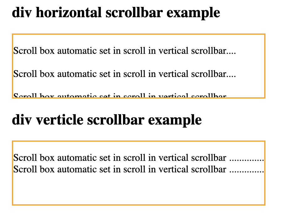 scroll with element