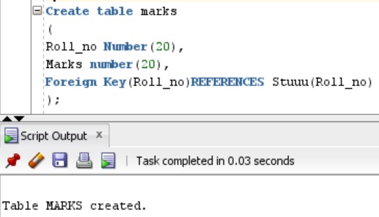 foreign key in oracle example