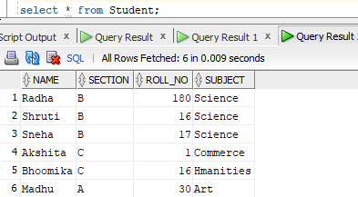 Oracle Create Table As Example