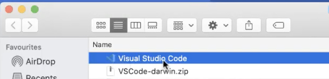 install visual studio code in mac