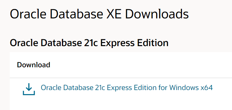 oracle database 21c express edition installation guide